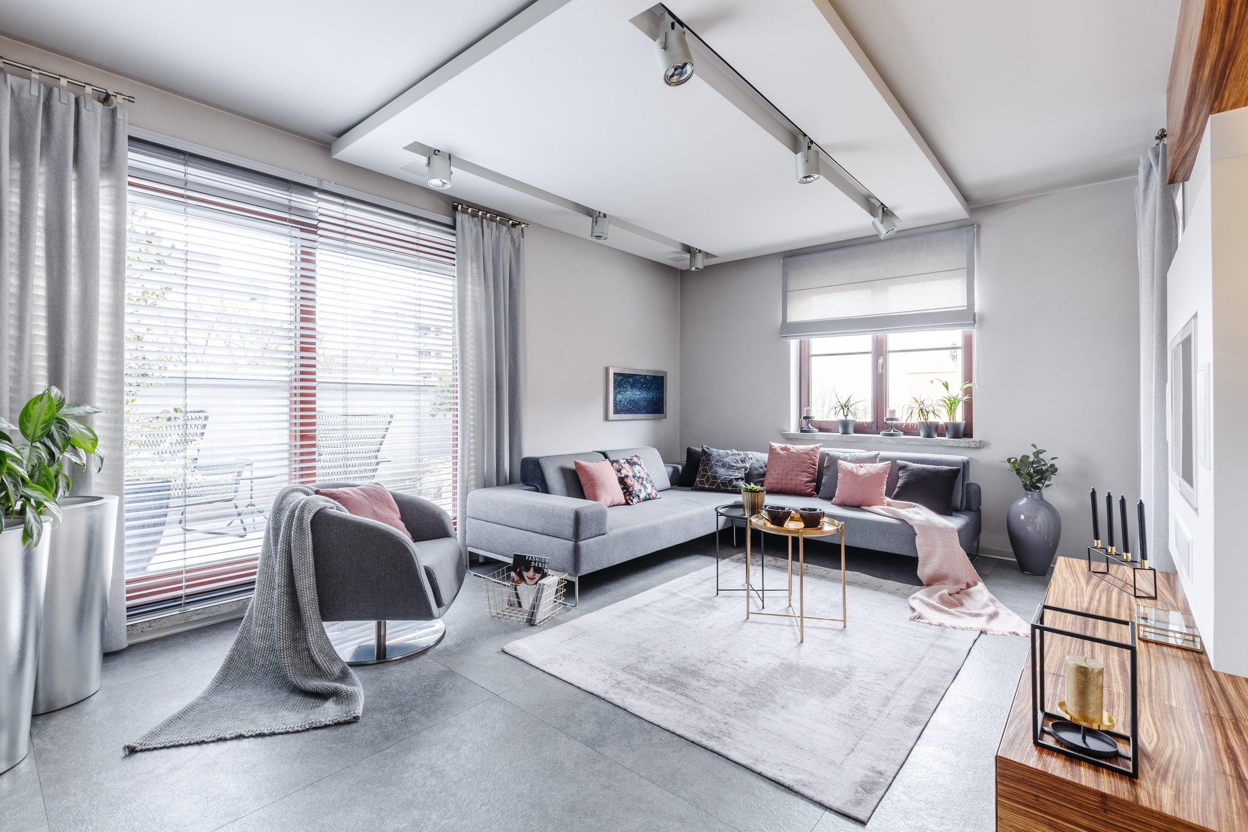 Dekoracija doma u trgovinama centra Supernova Zadar Living room in modern design
